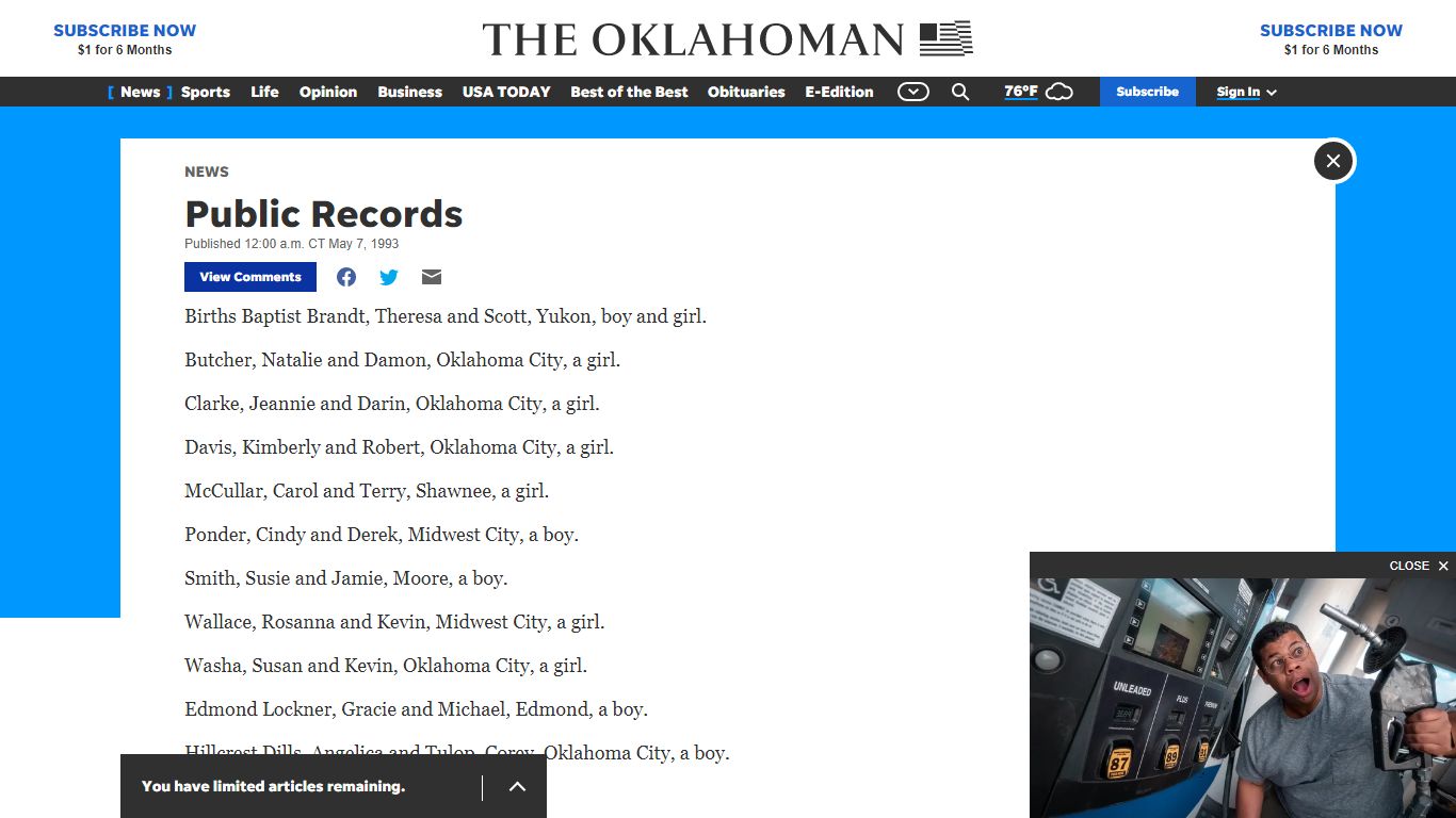 Public Records - oklahoman.com